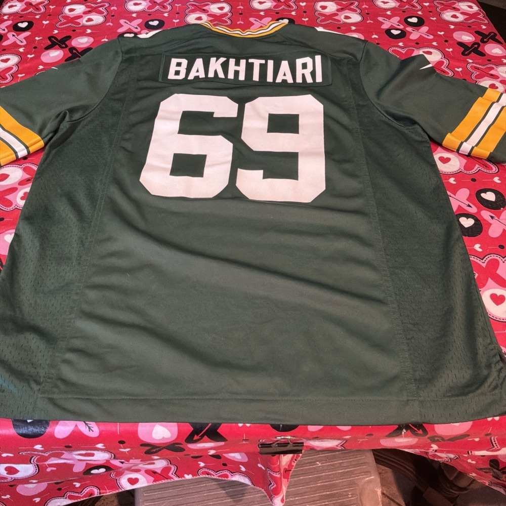 NIKE NFL‎ Green Bay Packers On Field Jersey Football David Bakhtiari Large L
